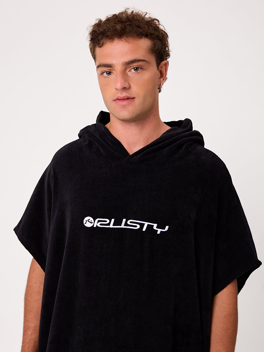 PONCHO AQUAN- BLACK